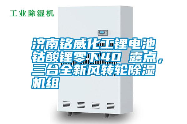 濟南銘威化工鋰電池鈷酸鋰零下40℃露點，三臺全新風轉輪除濕機組