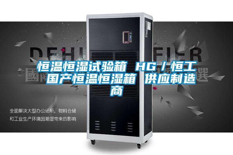 恒溫恒濕試驗箱 HG／恒工 國產恒溫恒濕箱 供應制造商