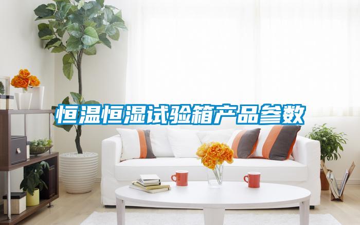 恒溫恒濕試驗箱產品參數