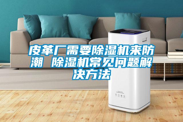 皮革廠需要除濕機來防潮 除濕機常見問題解決方法