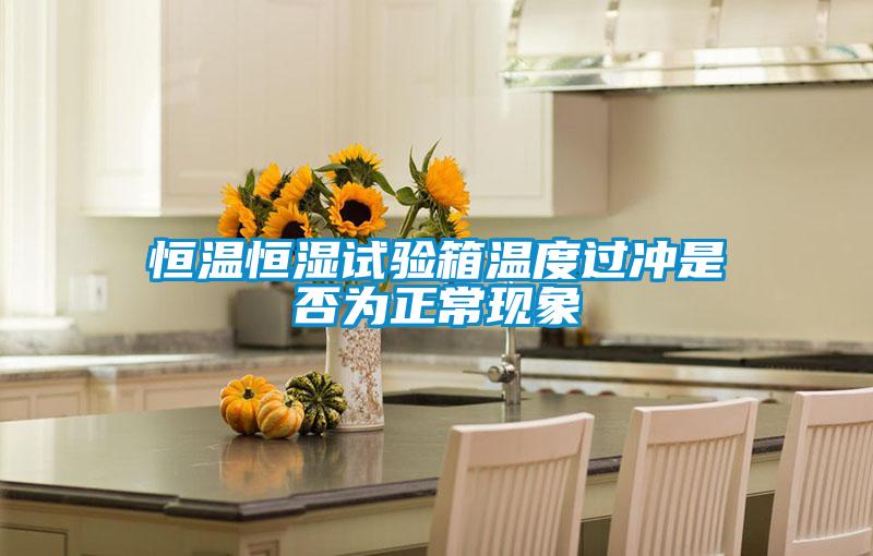 恒溫恒濕試驗箱溫度過沖是否為正?,F象