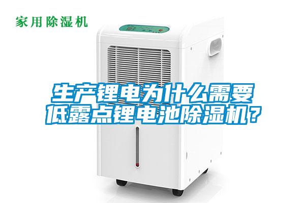 生產鋰電為什么需要低露點鋰電池除濕機？