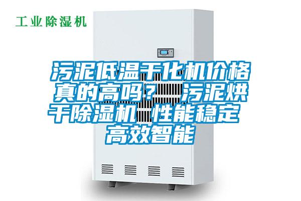 污泥低溫干化機(jī)價(jià)格真的高嗎？ 污泥烘干除濕機(jī) 性能穩(wěn)定 高效智能